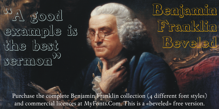 Benjamin Franklin Beveled